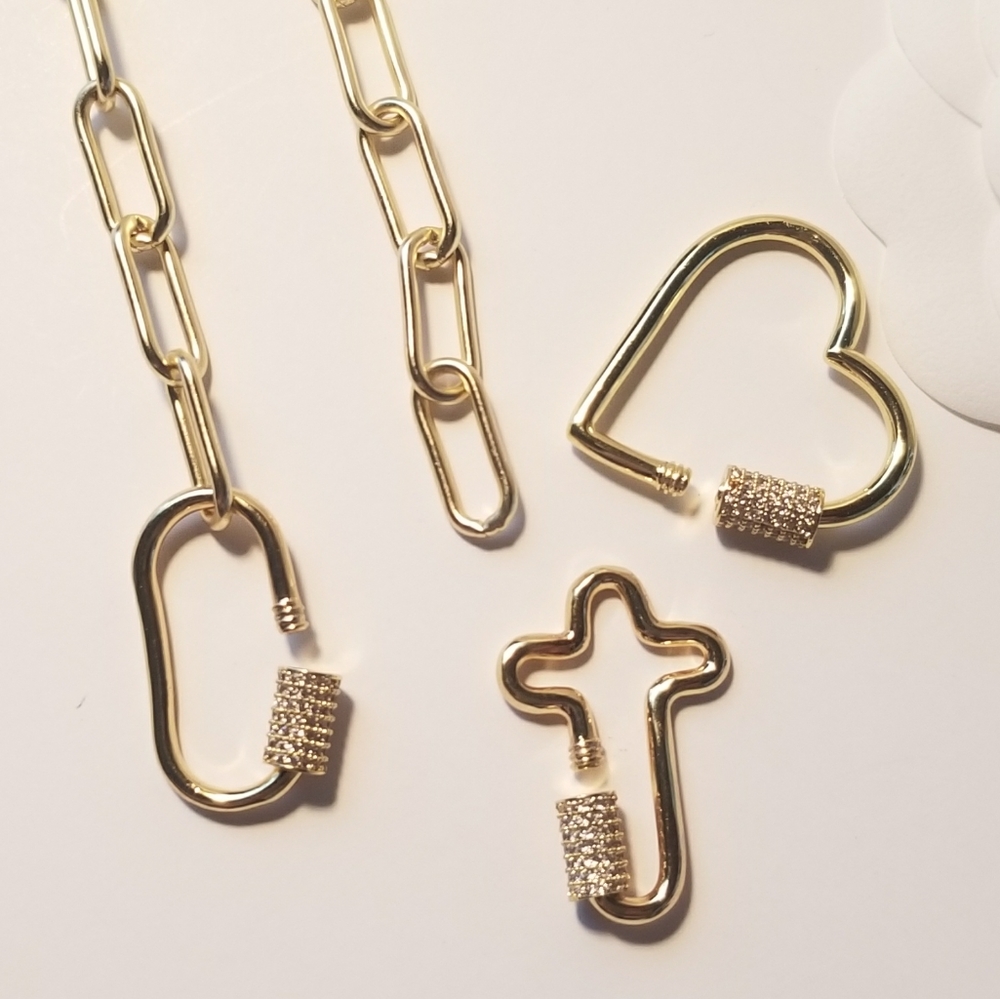 NWT Pave CZ Cross Carabiner NEW in Gift Box - Picture 5 of 5
